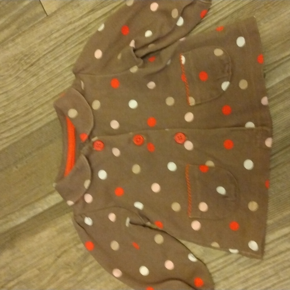 2/$15 Polka dot baby jacket